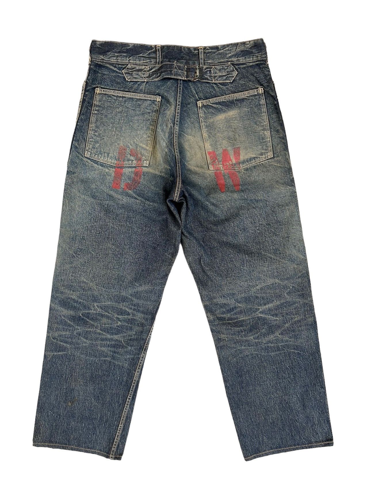 Warehouse Warehouse DW WWII US Military Style Buckle Back Denim Pant Size US 32 / EU 48 - 2 Thumbnail