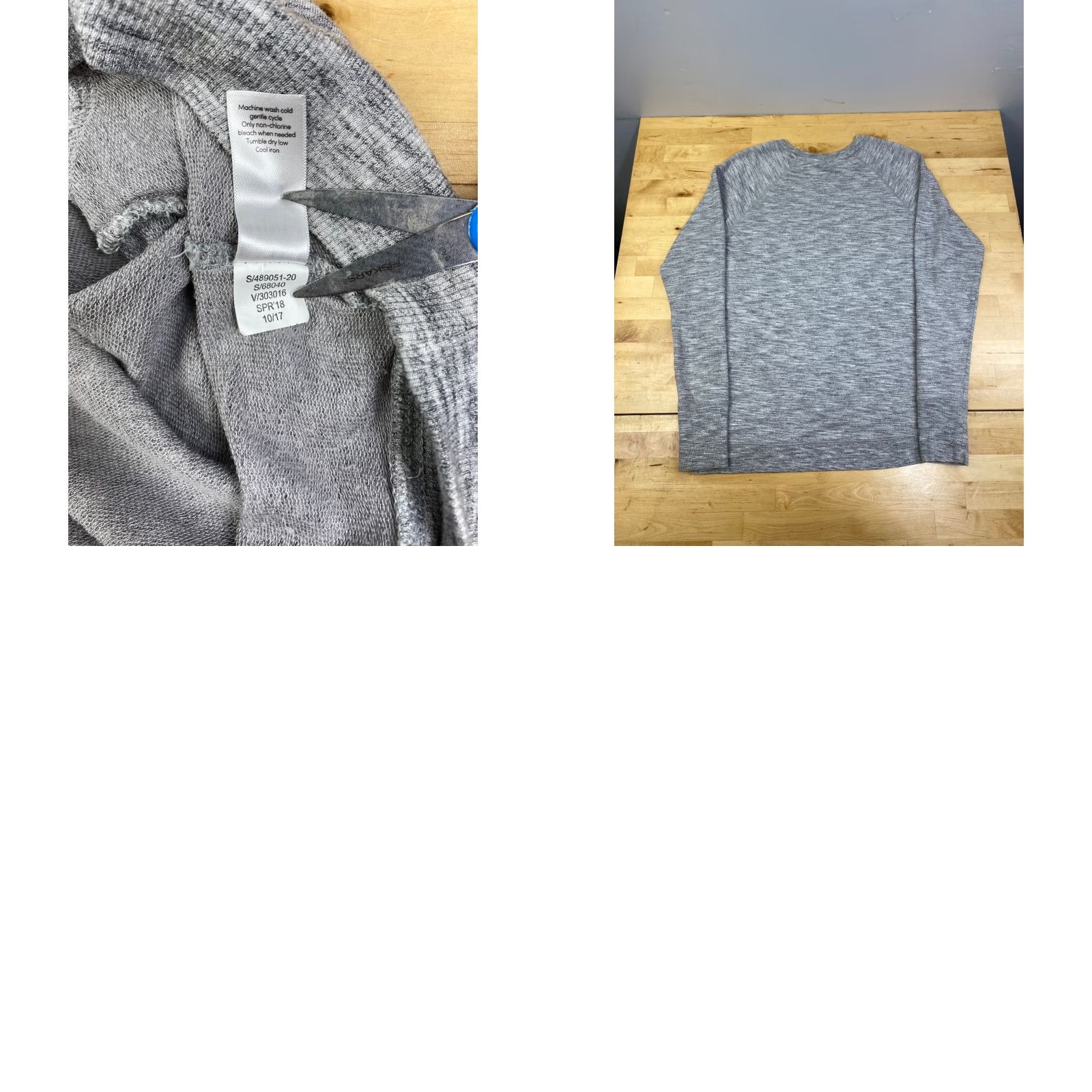 Athleta Athleta Shirt Womens Small Tall Gray Long Sleeve Pullover Casual T-Shirt Fitness Sports Size S / US 4 / IT 40 - 8 Thumbnail