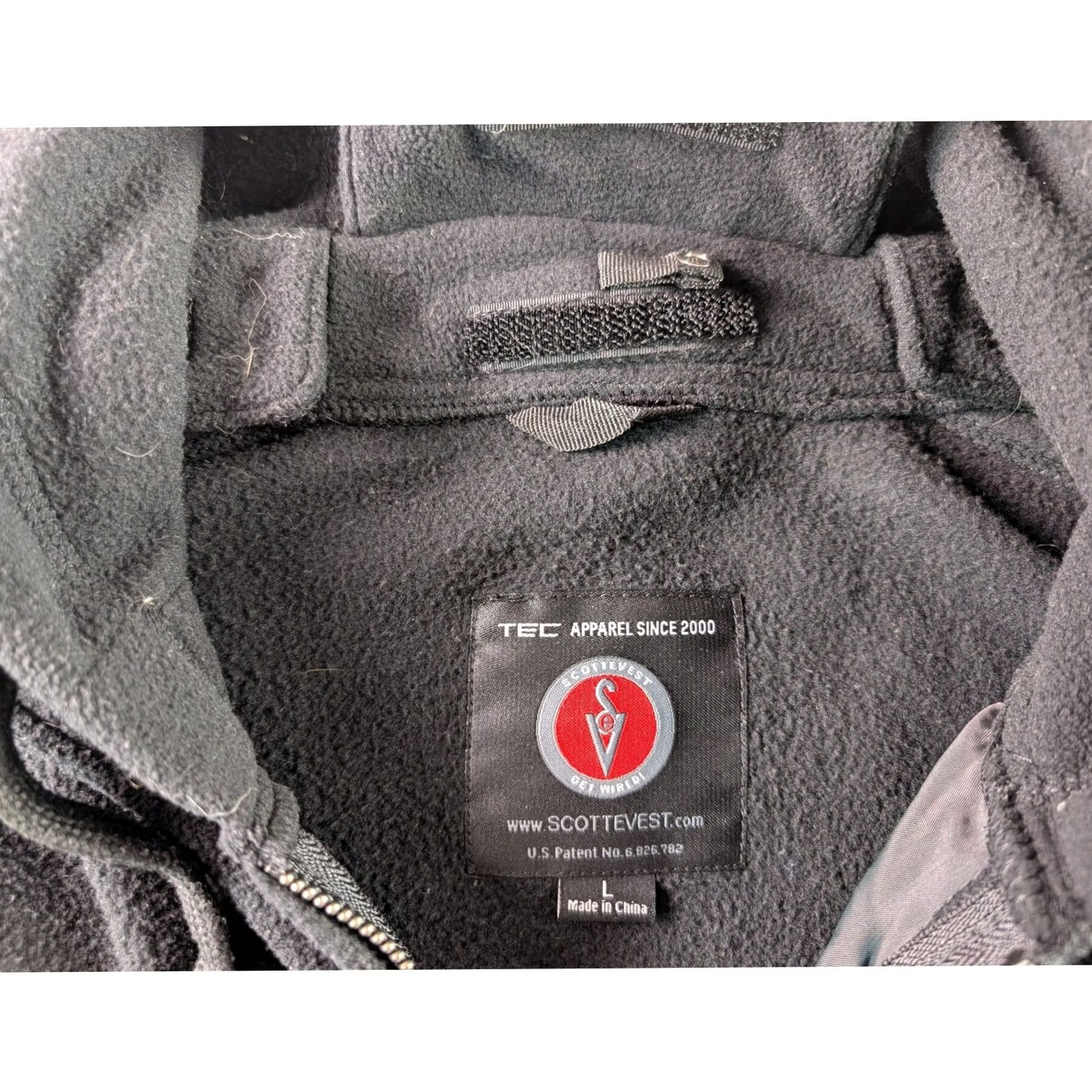 Vintage SCOTTEVEST Hoodie Black Full Zip Fleece Multi Pocket Tech Travel Jacket Men's L Size US L / EU 52-54 / 3 - 2 Thumbnail