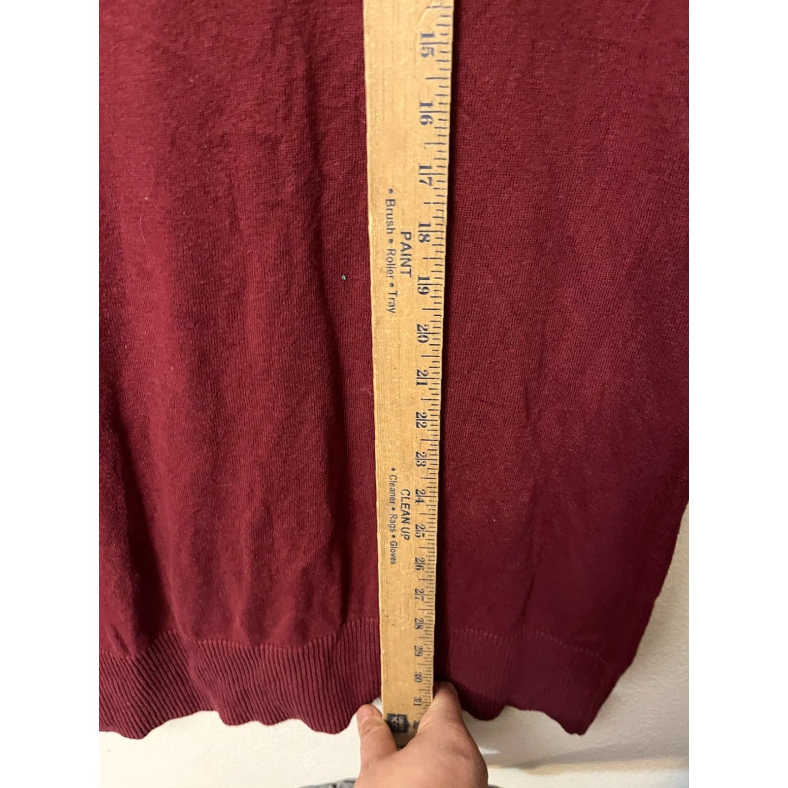 Old Navy VINTAGE Old Navy Women’s Red Knit Sweater 2XL Long Sleeve Cable-Knit Fall Winter Casual Size XXL / US 16-18 / IT 52-54 - 4 Thumbnail