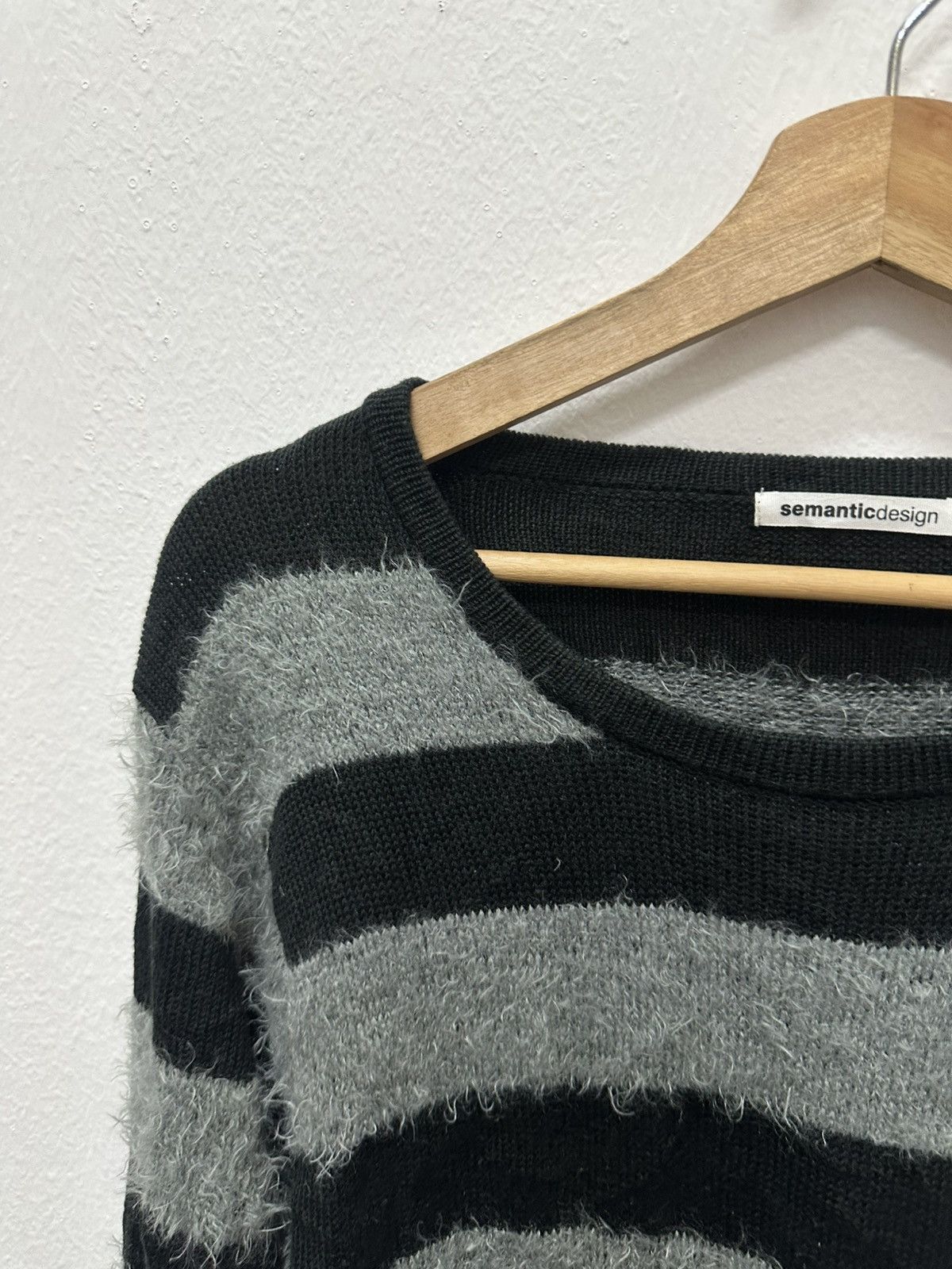 semanticdesign Semanticdesign Stripe Mohair Knitwear Size US L / EU 52-54 / 3 - 10 Thumbnail