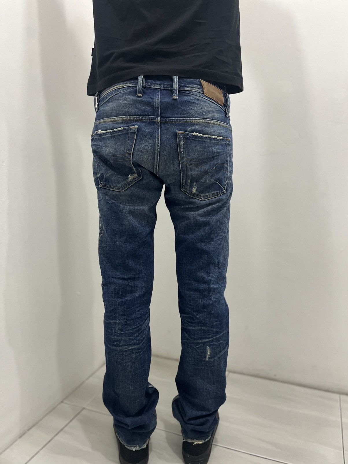 Diesel Vintage Faded Distressed Diesel Denim Y2K Style Size US 30 / EU 46 - 17 Thumbnail