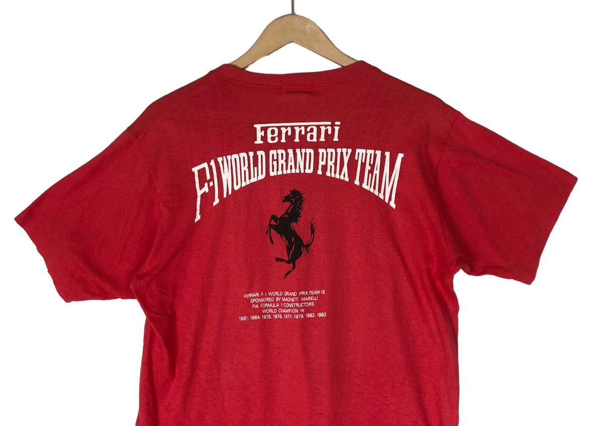 Vintage Vintage Ferrari F1 World Grand Prix Team T shirt Size US M / EU 48-50 / 2 - 3 Thumbnail