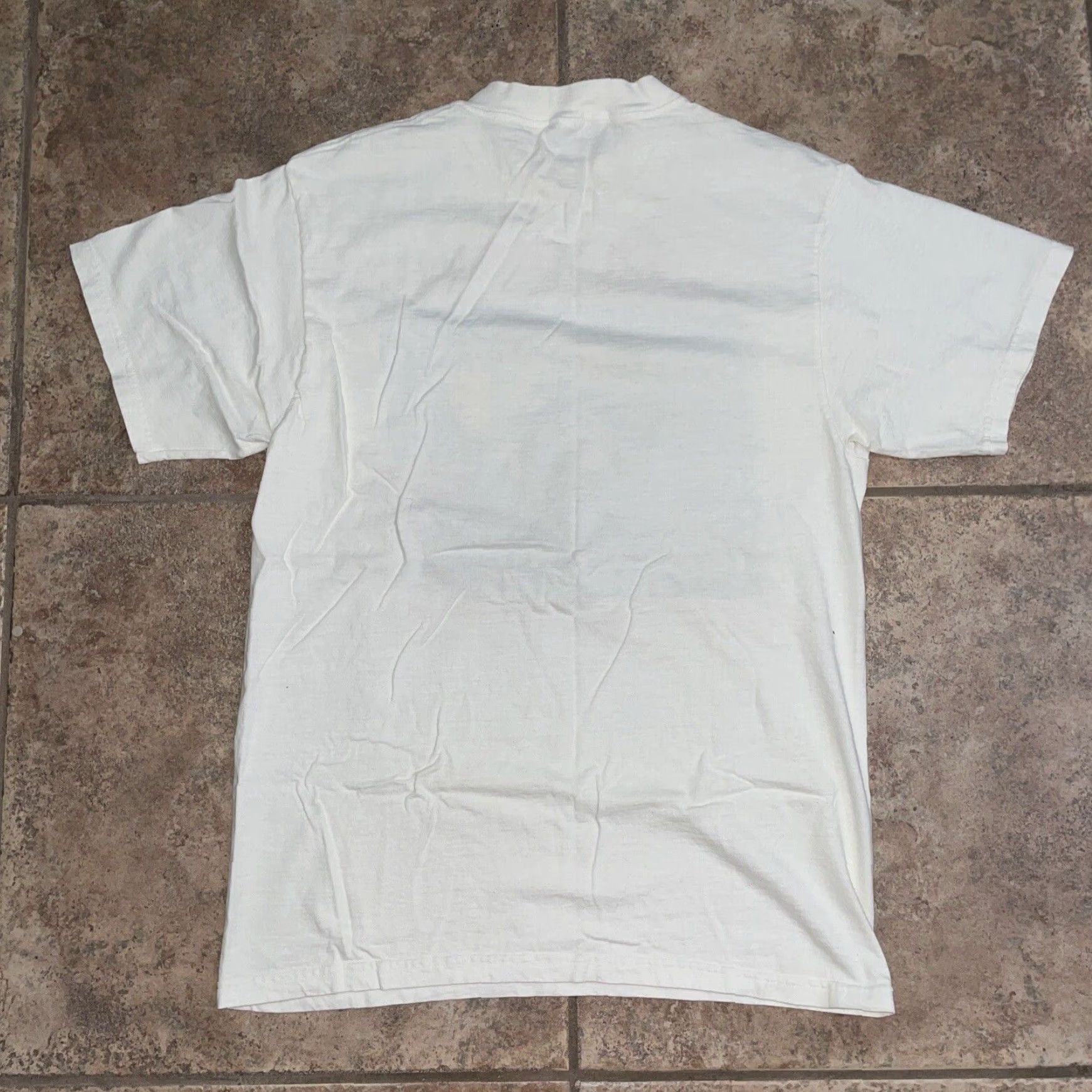 Tultex VINTAGE Tultex Graphic T-Shirt Mens Large White Sea Print Size US L / EU 52-54 / 3 - 4 Thumbnail