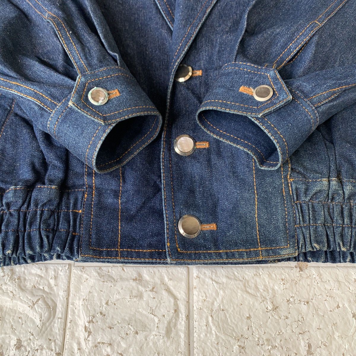 Vintage Vintage Zanobetti Italy Denim Jacket Embroidered Logo Size US L / EU 52-54 / 3 - 12 Thumbnail