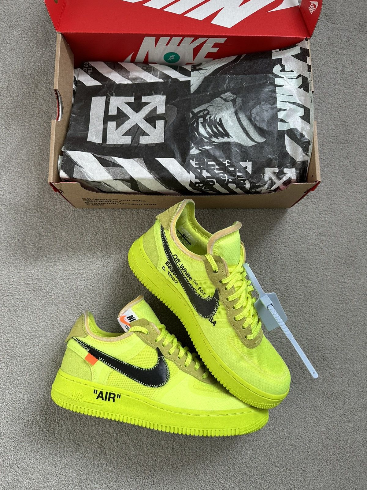 Nike × Off-White Nike Air Force 1 Low Off-White Size US 7.5 / EU 40-41 - 1 Thumbnail