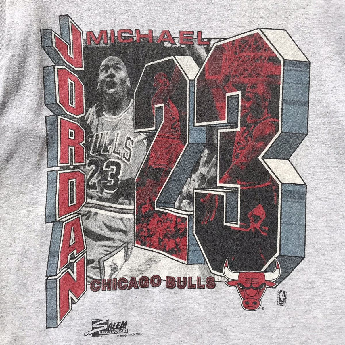 NBA × Vintage 🔥Rare🔥Vintage 1990 Michael Jordan Chicago Bulls NBA Tee Size US M / EU 48-50 / 2 - 10 Thumbnail