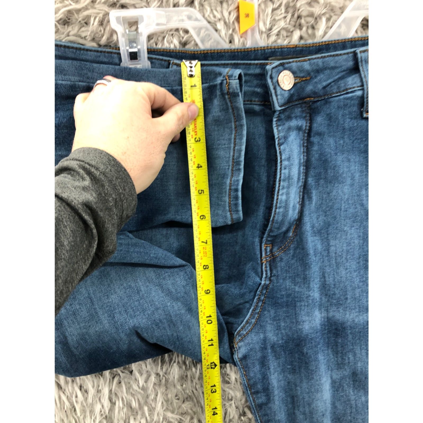 Vintage Falls Creek Jeans Skinny Size 14 Womens High Rise Dark Wash Denim Blue Size 36" / US 14 / IT 50 - 4 Thumbnail
