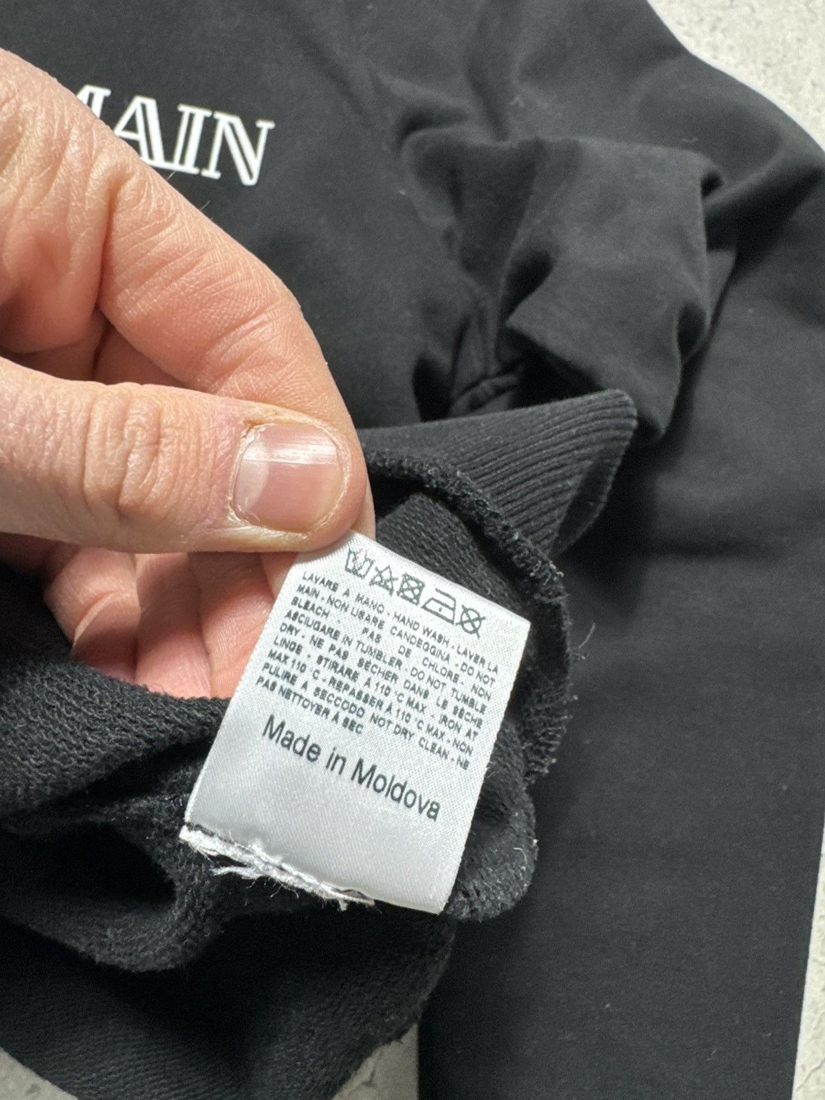 Pierre Balmain Pierre Balmain Black Luxury Sweatshirt Big Logo Size 46 Size US S / EU 44-46 / 1 - 8 Thumbnail