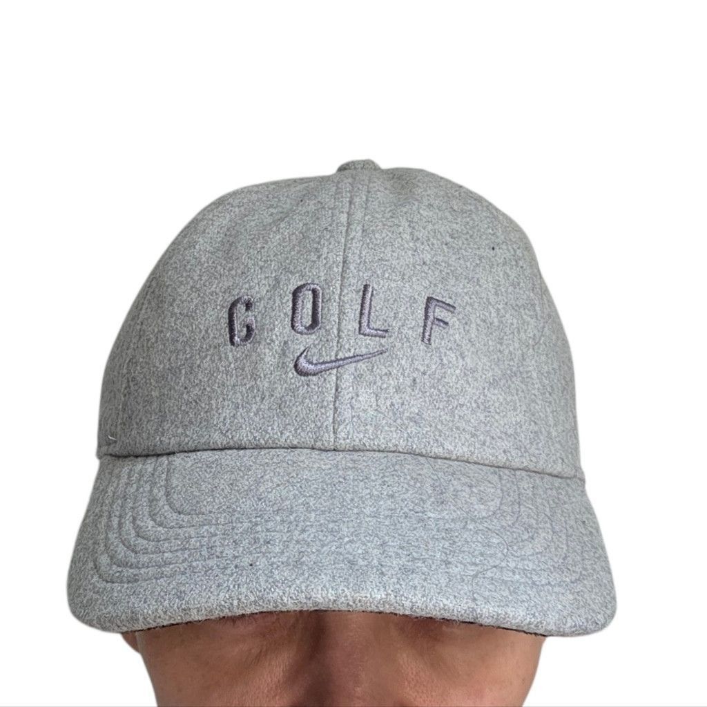 Nike Nike Wool Blend Light Grey Golf Hat Size ONE SIZE - 1 Thumbnail