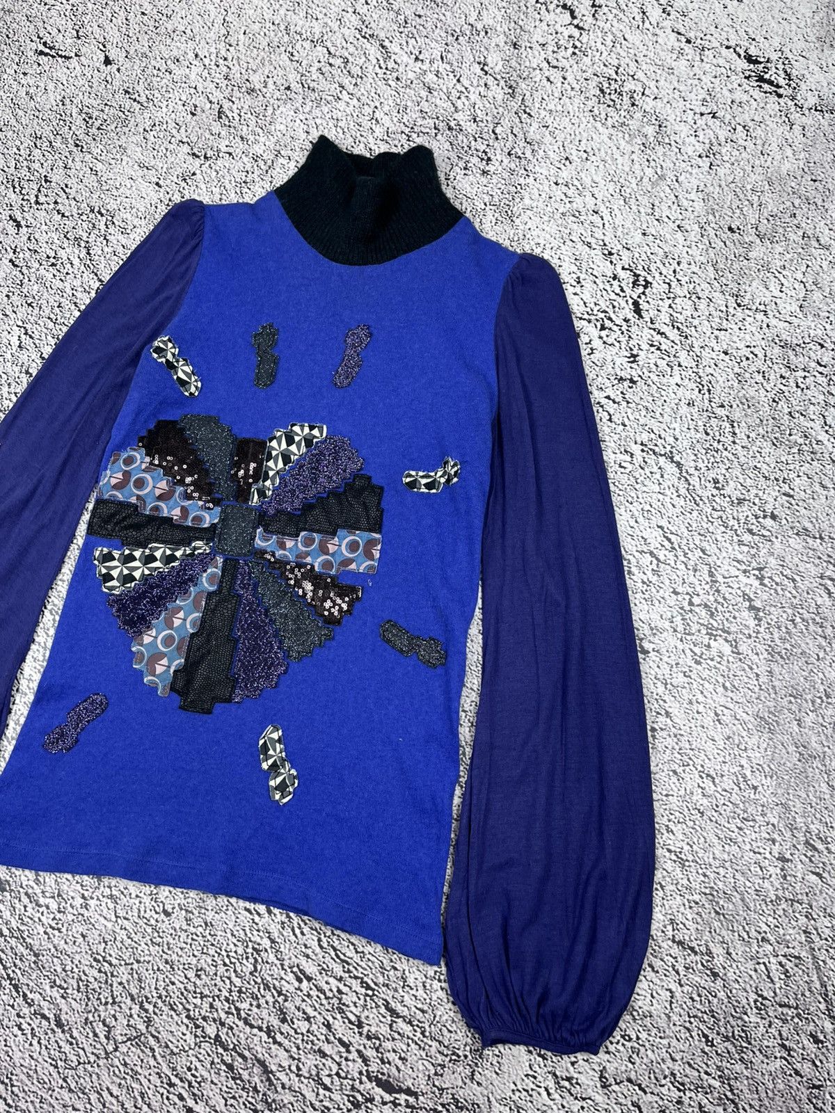 Custo Barcelona Vintage Custo Barcelona Y2K Turtleneck Top Avant Garde Size S / US 4 / IT 40 - 3 Thumbnail