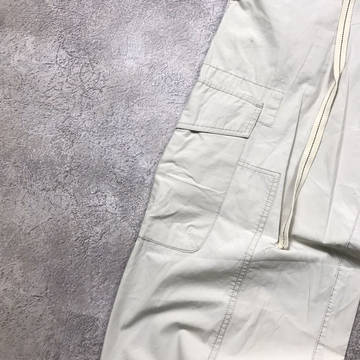 Vintage Vintage Y2K Baggy Cargo Pants Skater Streetwear Cream 30 Size US 30 / EU 46 - 2 Thumbnail
