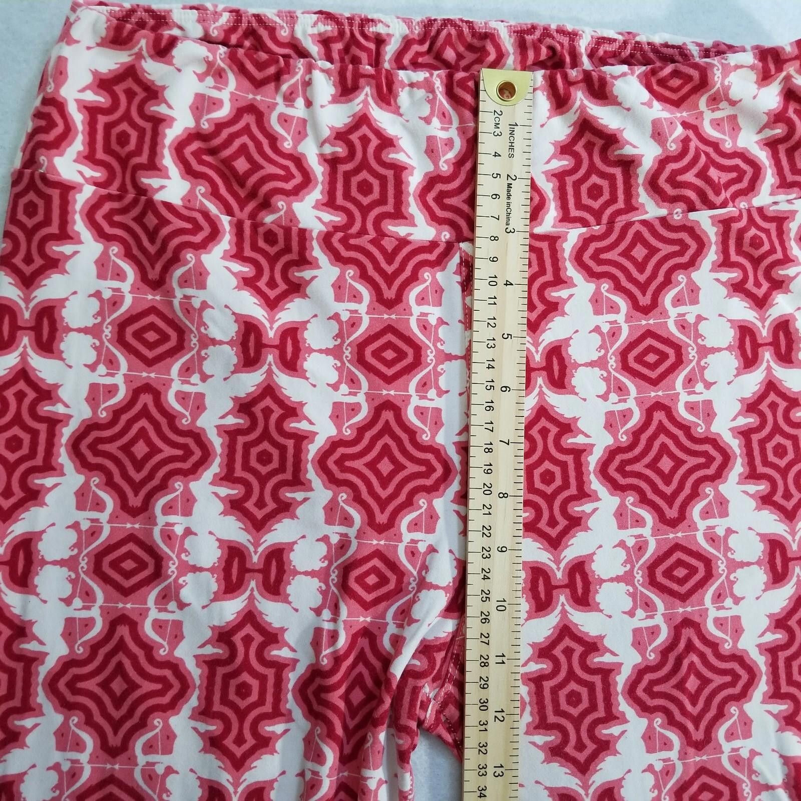 Other Lularoe Tall and Curvy One Size Geometric Cupid Leggings Size 30" / US 8 / IT 44 - 12 Thumbnail