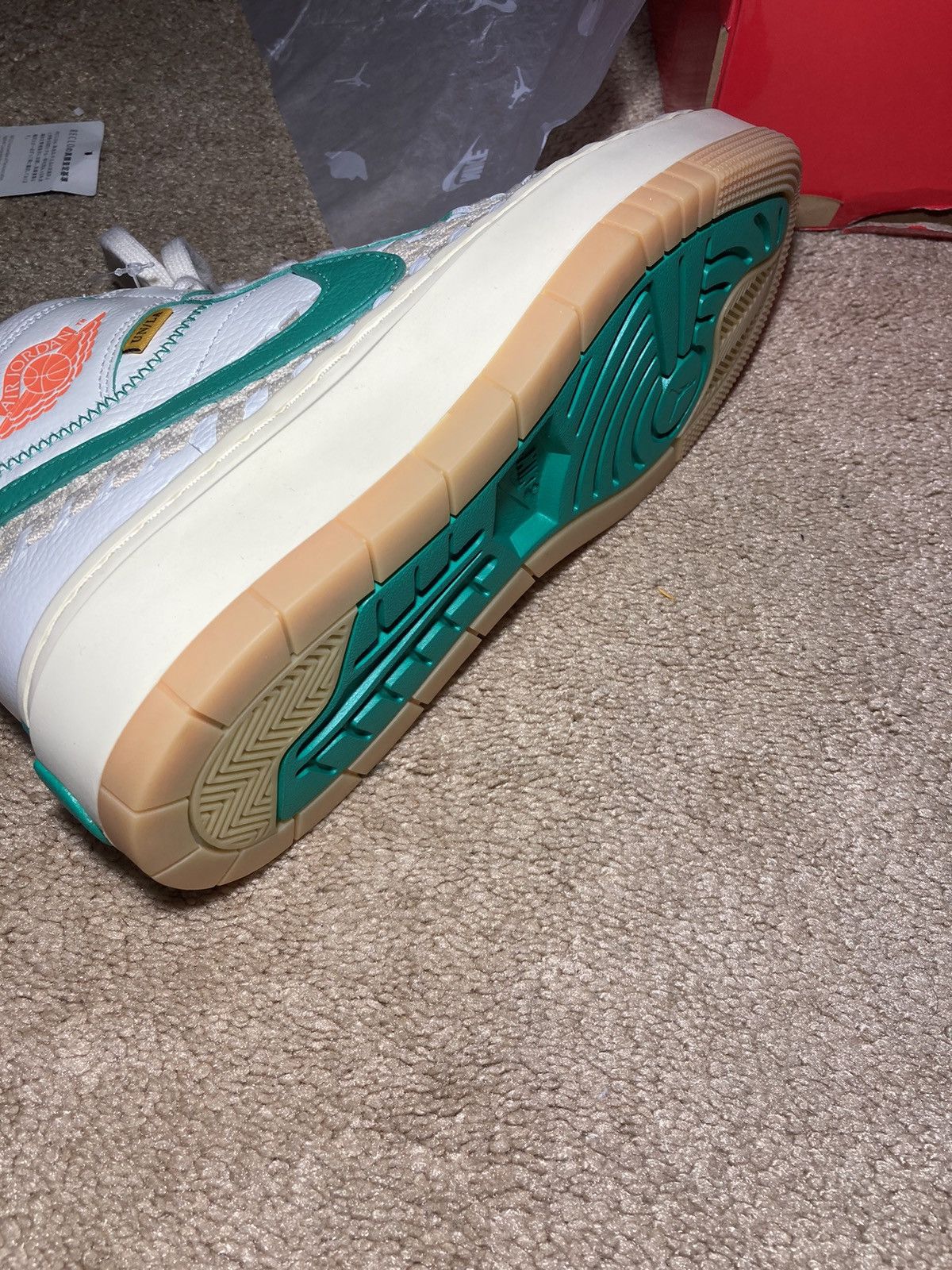 Jordan Brand Nike Jordan 1 Elevate High Union LA Bephies Beauty Supply Size US 9 / IT 39 - 6 Thumbnail