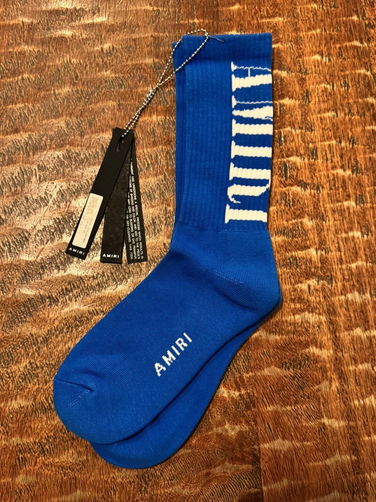Amiri VERTICAL CORE LOGO SOCK Blue Socks 43/44 Size 44 - 1 Thumbnail
