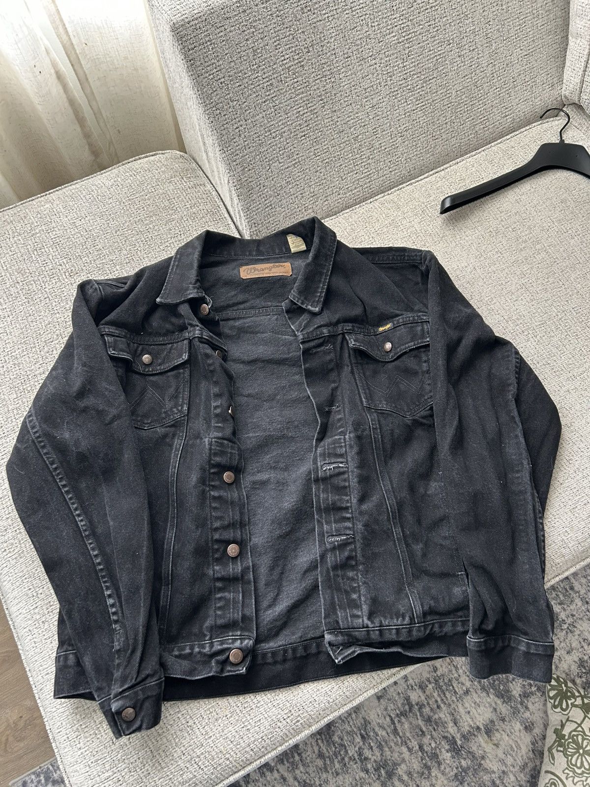 Wrangler Black western denim jacket Size US XL / EU 56 / 4 - 6 Thumbnail