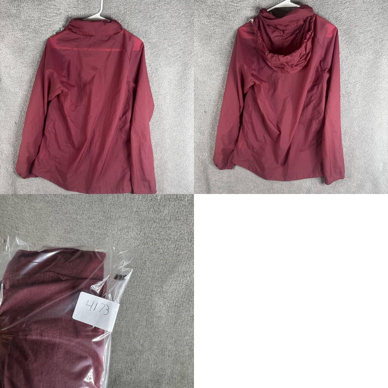 Vintage FLYGAGA Windbreaker Jacket Mens L Red Hooded Full Zip Lightweight Running & Hiking Size US L / EU 52-54 / 3 - 9 Thumbnail