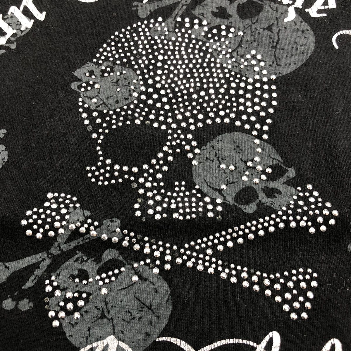 If Six Was Nine × Japanese Brand 2000s Gang Baster Poem Skull Grunge Lgb Striped LongSleeve Size US L / EU 52-54 / 3 - 5 Thumbnail