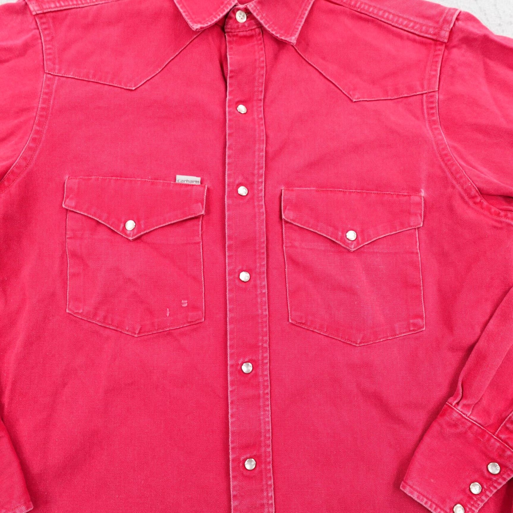 Carhartt VINTAGE Carhartt Shirt Mens M Red Western Pearl Snap Rugged Outdoors 80s Shirt Size US M / EU 48-50 / 2 - 3 Thumbnail
