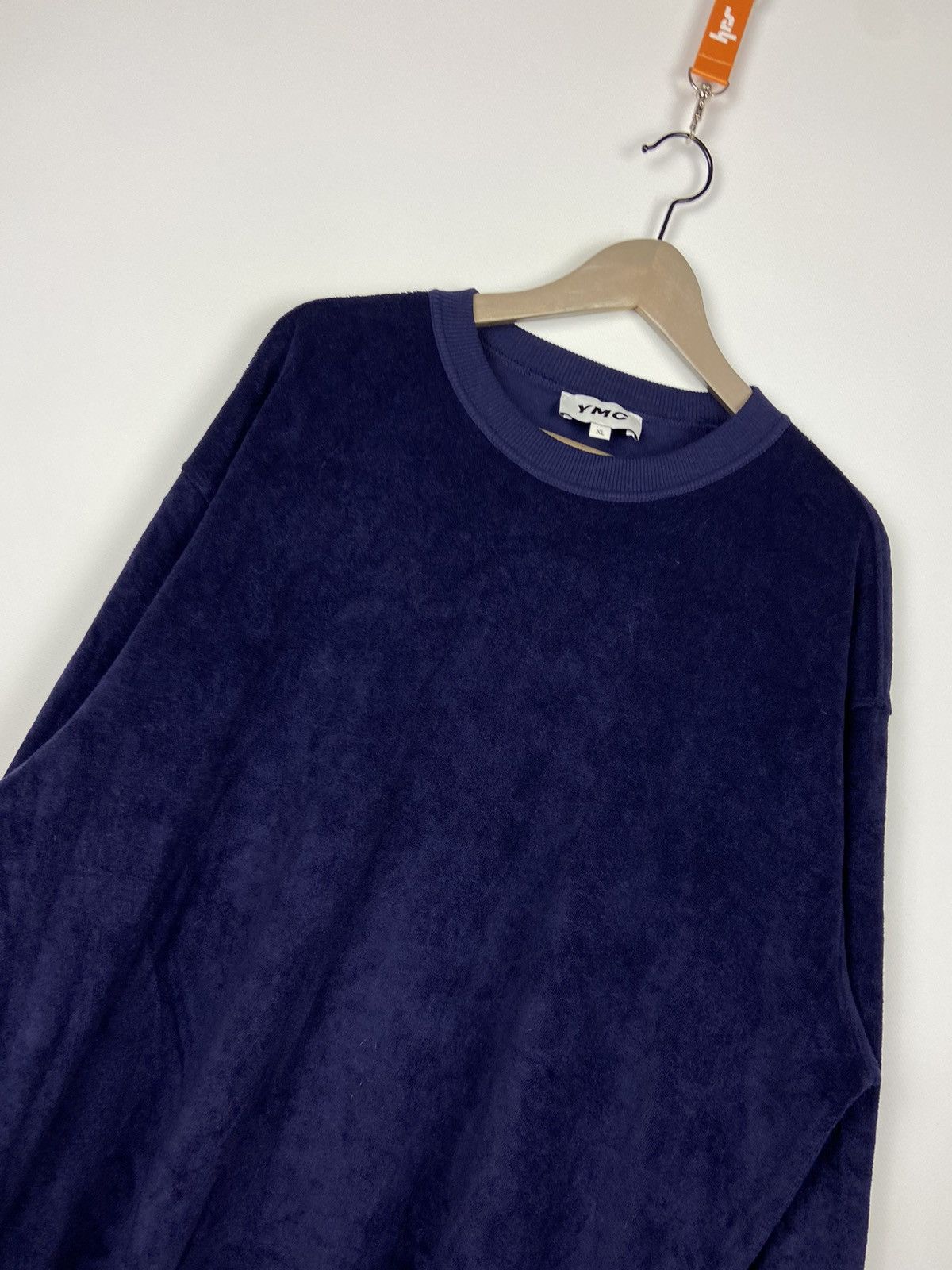 YMC YMC Daisy Terry Towelling Crew Sweatshirt Mens Blue Sz XL Size US XL / EU 56 / 4 - 12 Thumbnail