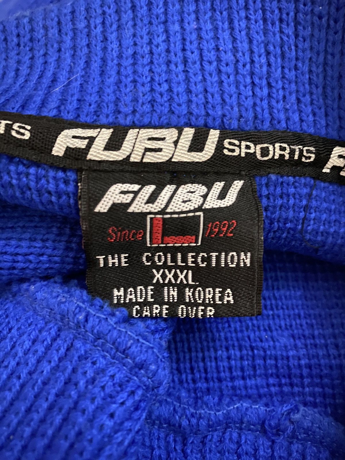 Fubu × Japanese Brand 🔥FUBU Big Logo Flag Knitwear Oversized Size US XXL / EU 58 / 5 - 6 Thumbnail