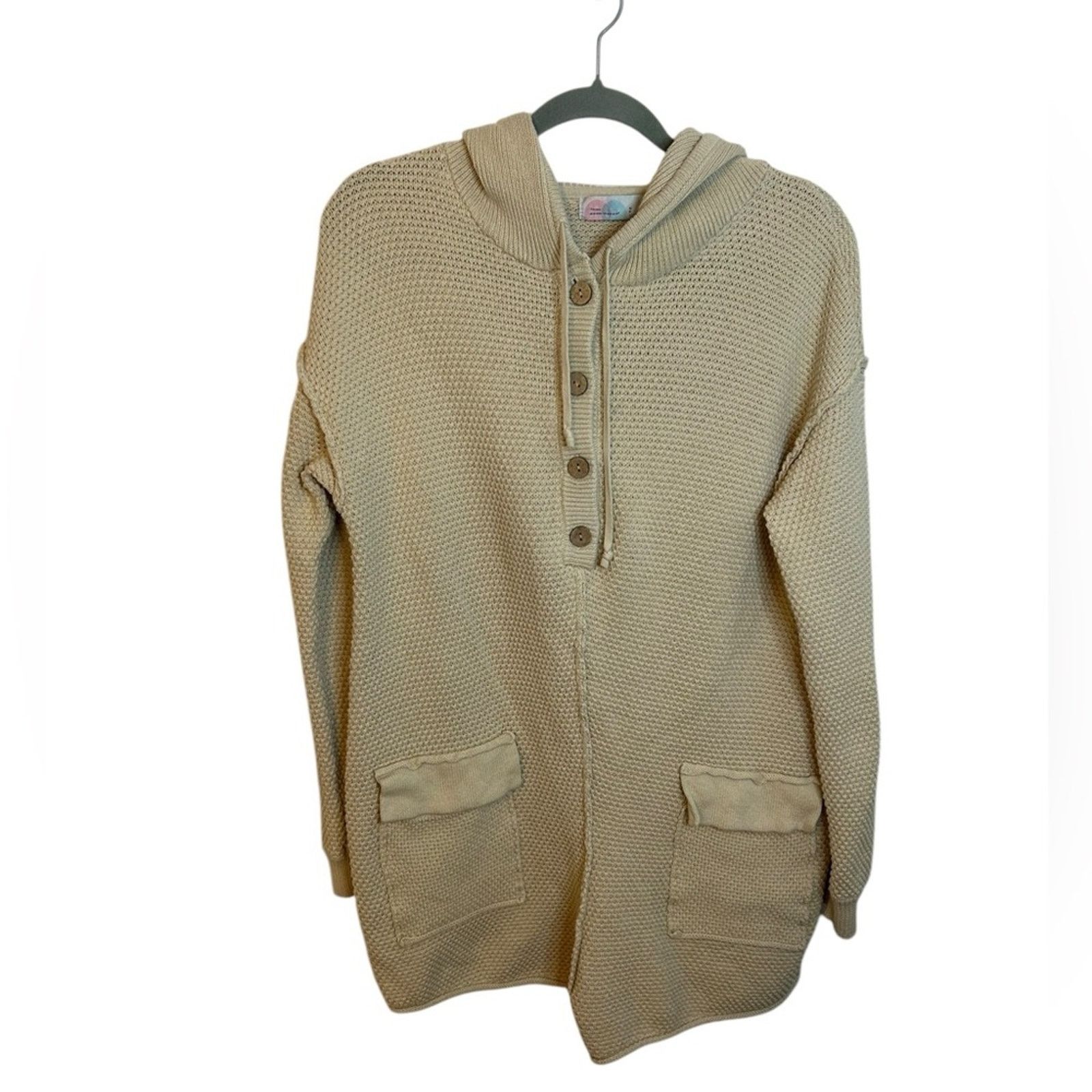 Free People Free People Beach Beige Knit Sweater Romper Size 27" / US 4 / IT 40 - 1 Thumbnail
