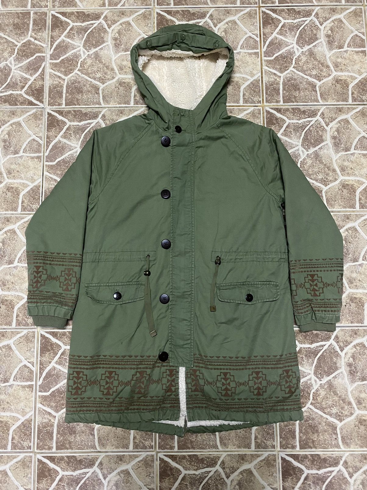 Japanese Brand × Vintage VINTAGE TITICACA FISHTAIL Navajo Sherpa Parka Jacket Size US M / EU 48-50 / 2 - 1 Thumbnail