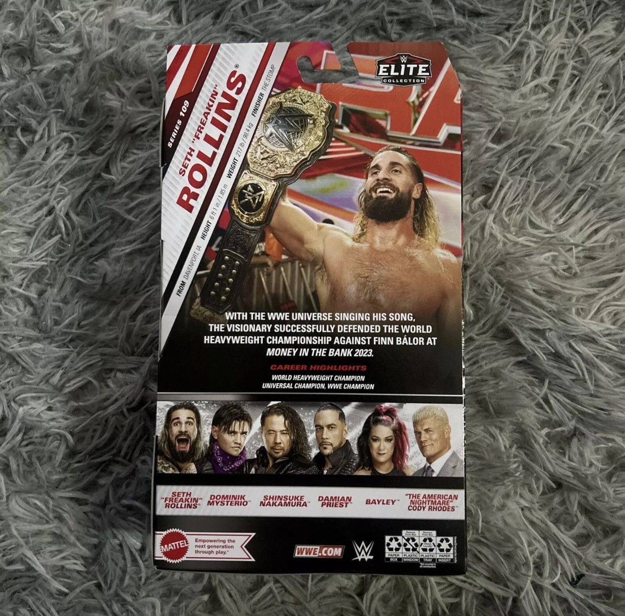 WWE WWE Elite Collection Series #109 Seth Rollins 2024 W/ Belt Size ONE SIZE - 2 Thumbnail