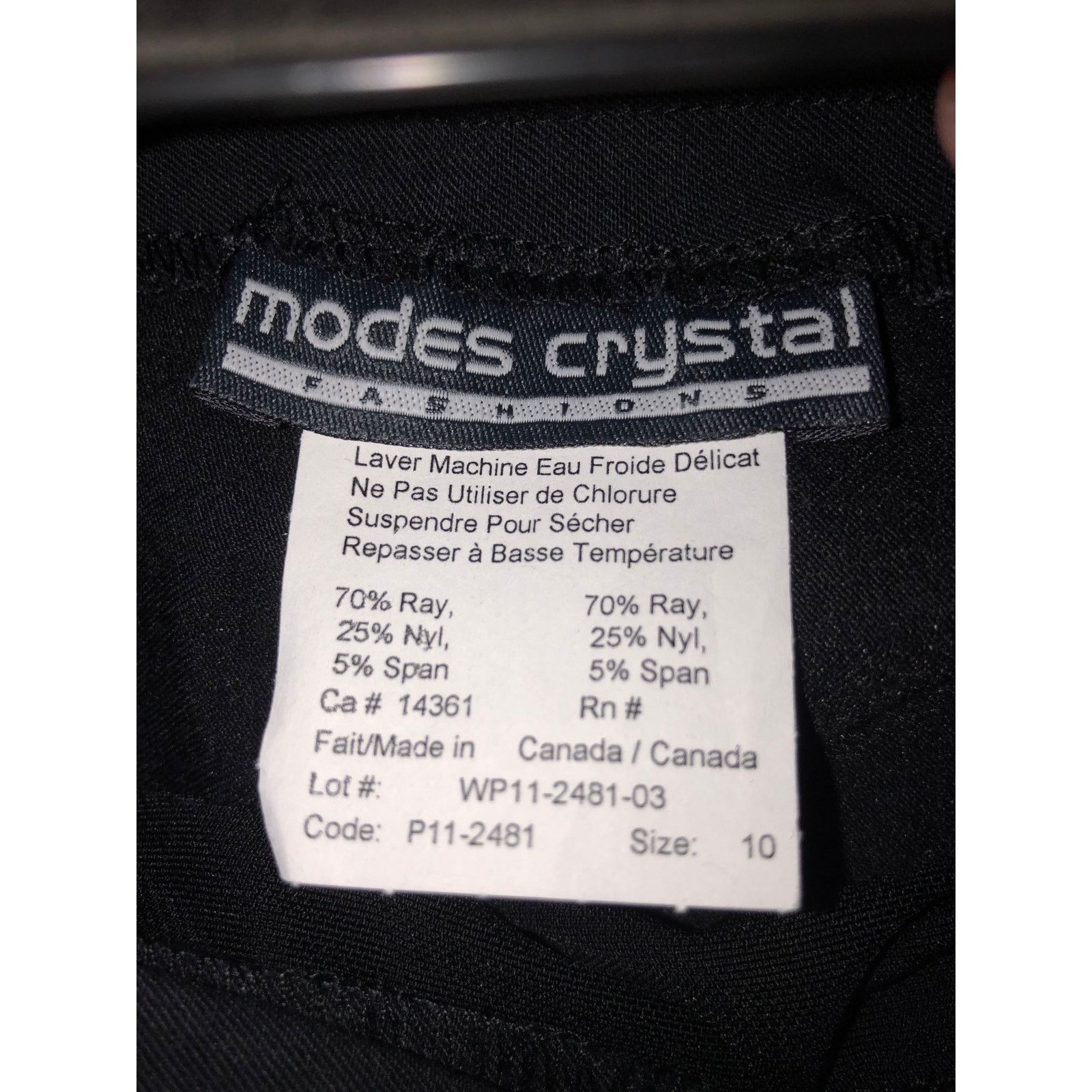 Other modes Chrystal black capris Size 32" / US 10 / IT 46 - 3 Thumbnail