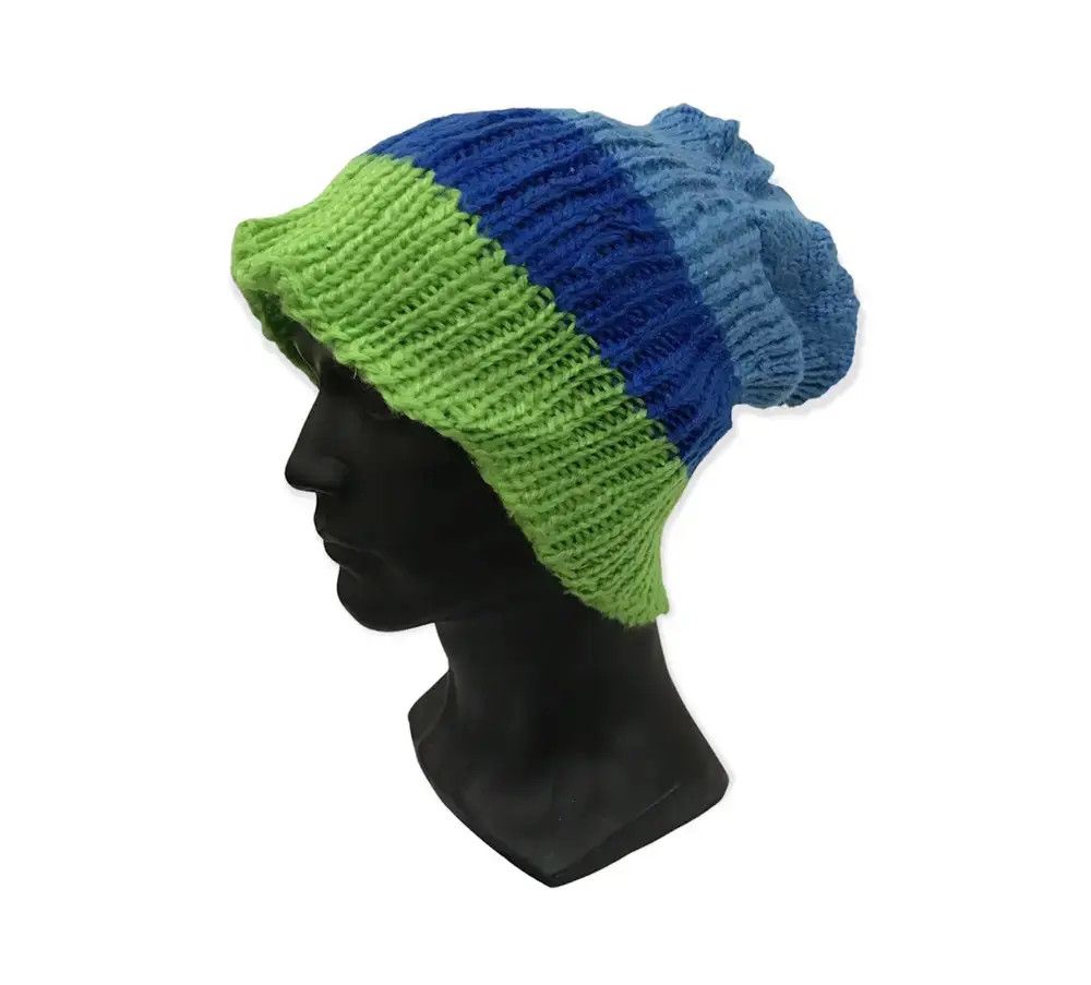 Vintage Japanese Brand Knit Beanie Hat Size ONE SIZE - 1 Thumbnail