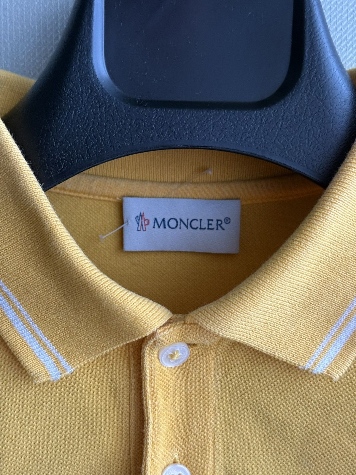 Moncler Moncler Women’s Yellow Polo Long Sleeve T-Shirt Size XS / US 0-2 / IT 36-38 - 4 Thumbnail