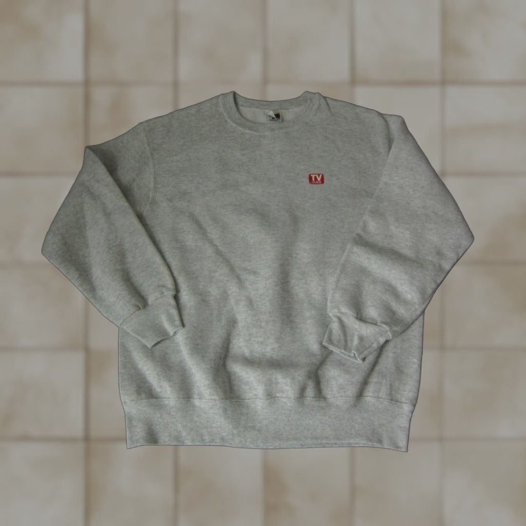 Vintage VINTAGE TV Guide Sweatshirt Mens Large Gray 90s Pullover Knit Logo Size US L / EU 52-54 / 3 - 1 Thumbnail