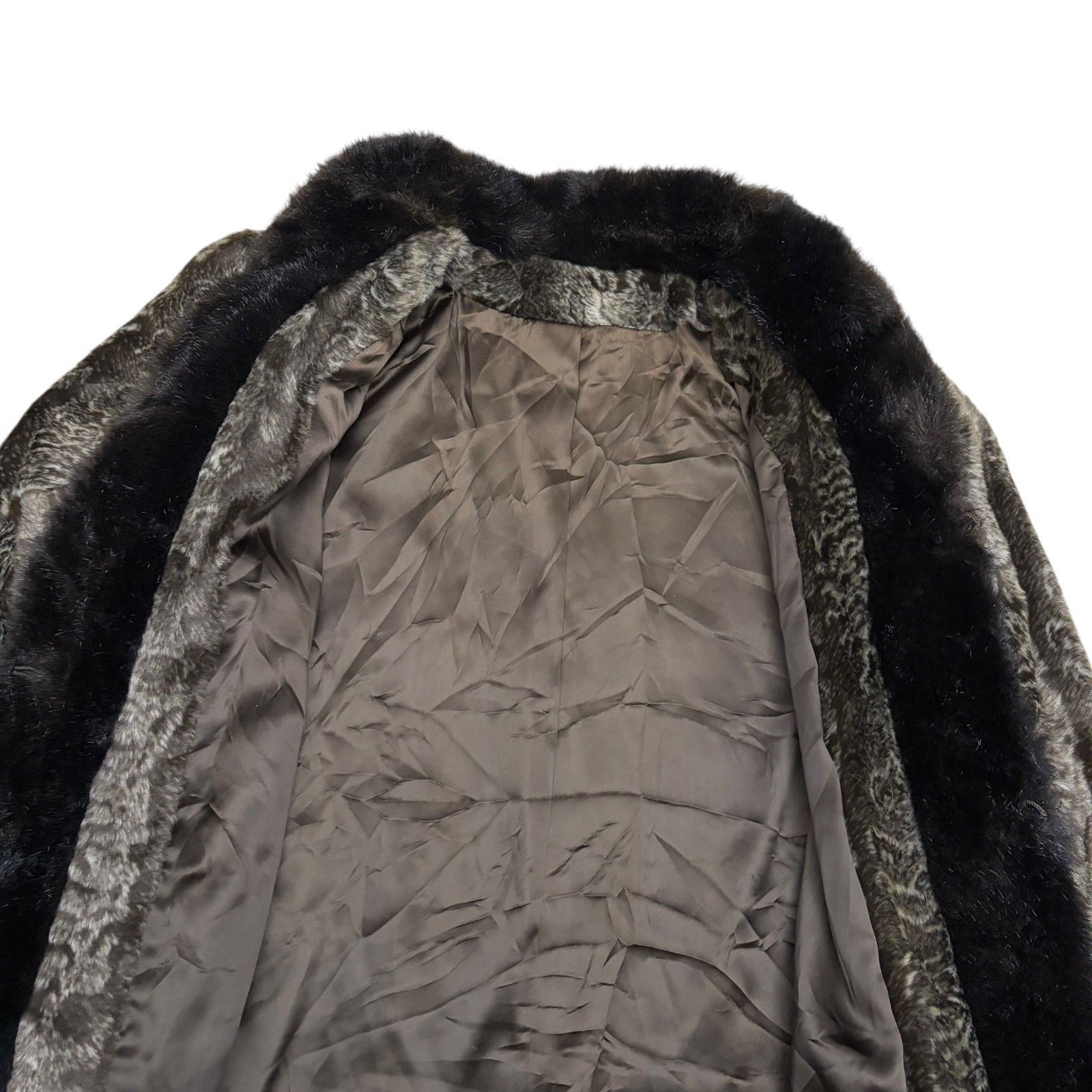Vintage VINTAGE 90s FAUX FUR Coat Retro Winter Parka Jacket Large Size L / US 10 / IT 46 - 7 Thumbnail