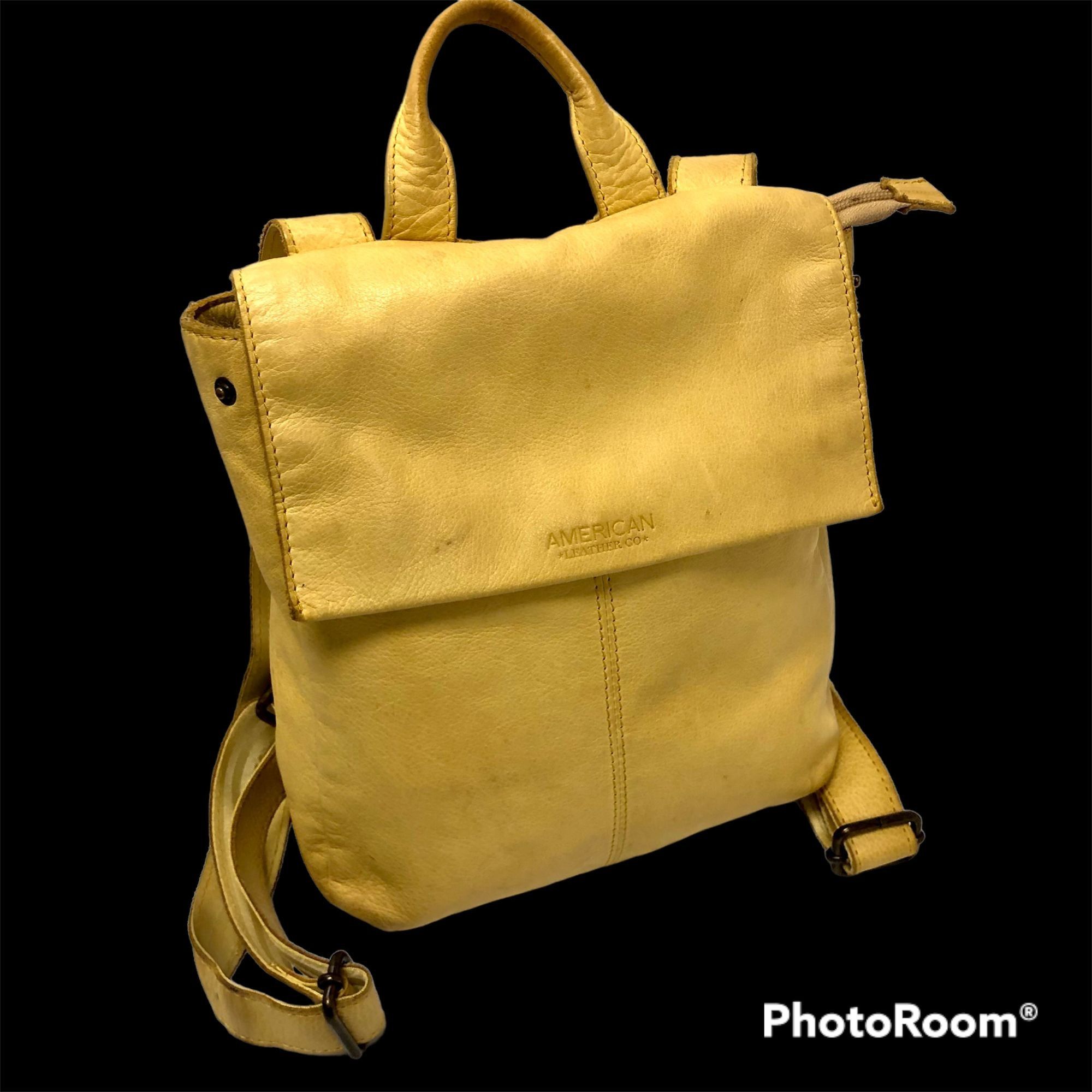 American Leather Co COGNAC LIBERTY Bag Soft Leather Backpack