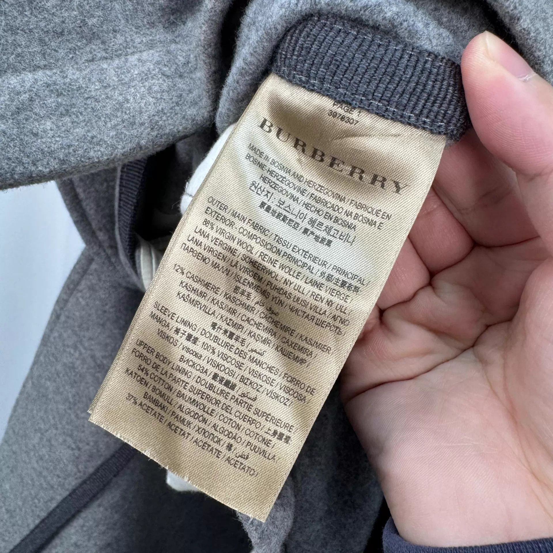 Burberry Burberry Gray Check Wool Coat UK10 Mint Size M / US 6-8 / IT 42-44 - 6 Thumbnail