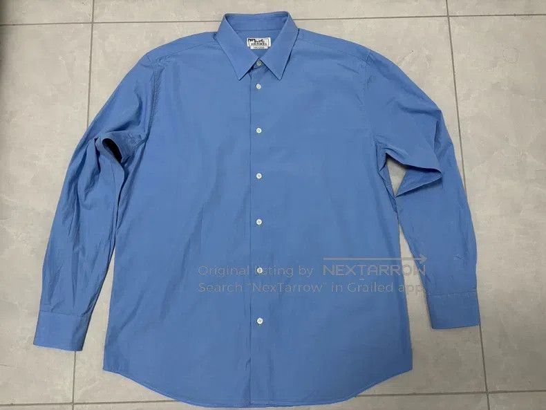 Hermes Hermes size 42 Blue Dress Shirt Size US S / EU 44-46 / 1 - 1 Thumbnail