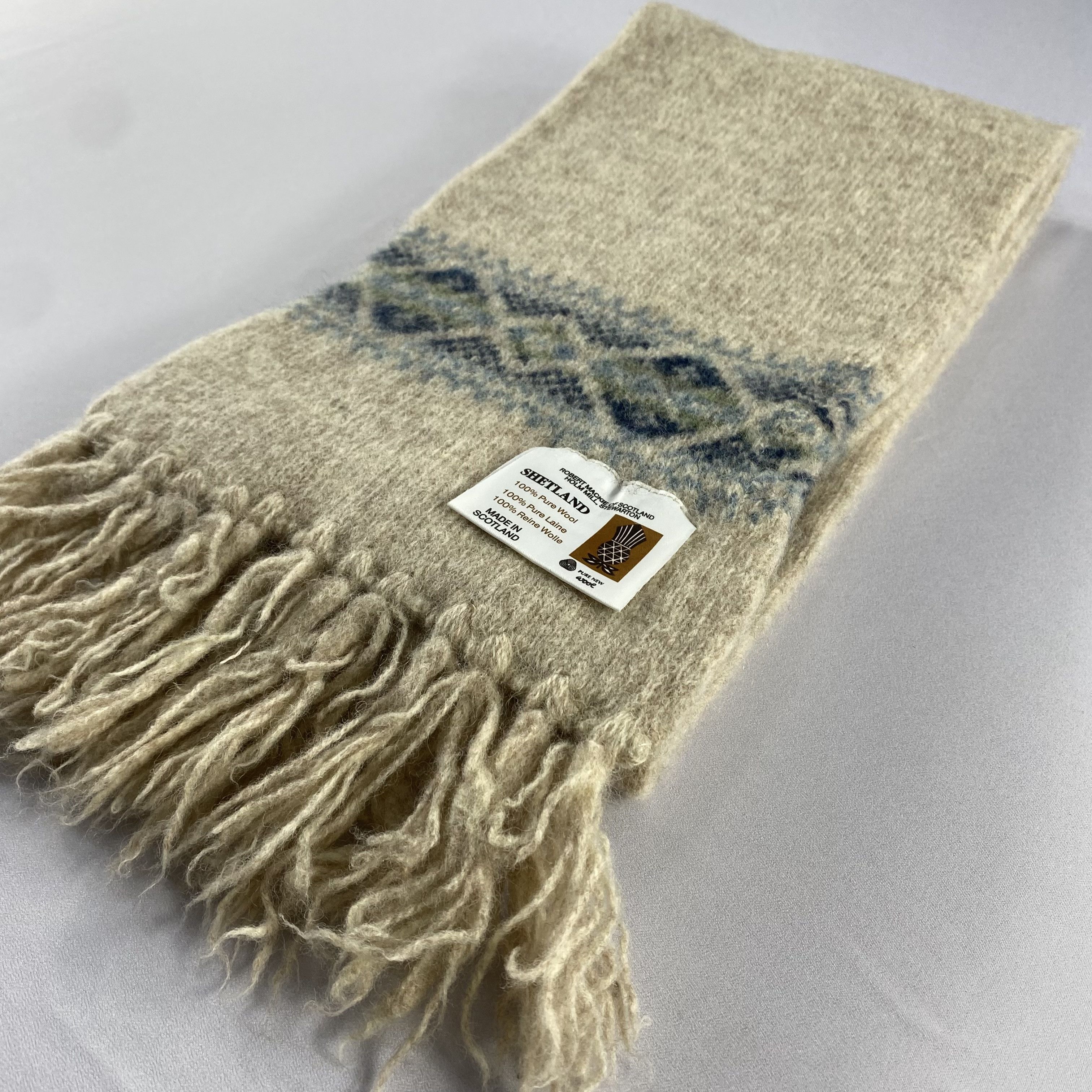 Vintage Vintage Shetland Scarf Neck Wrap Wool Muffler Size ONE SIZE - 3 Thumbnail