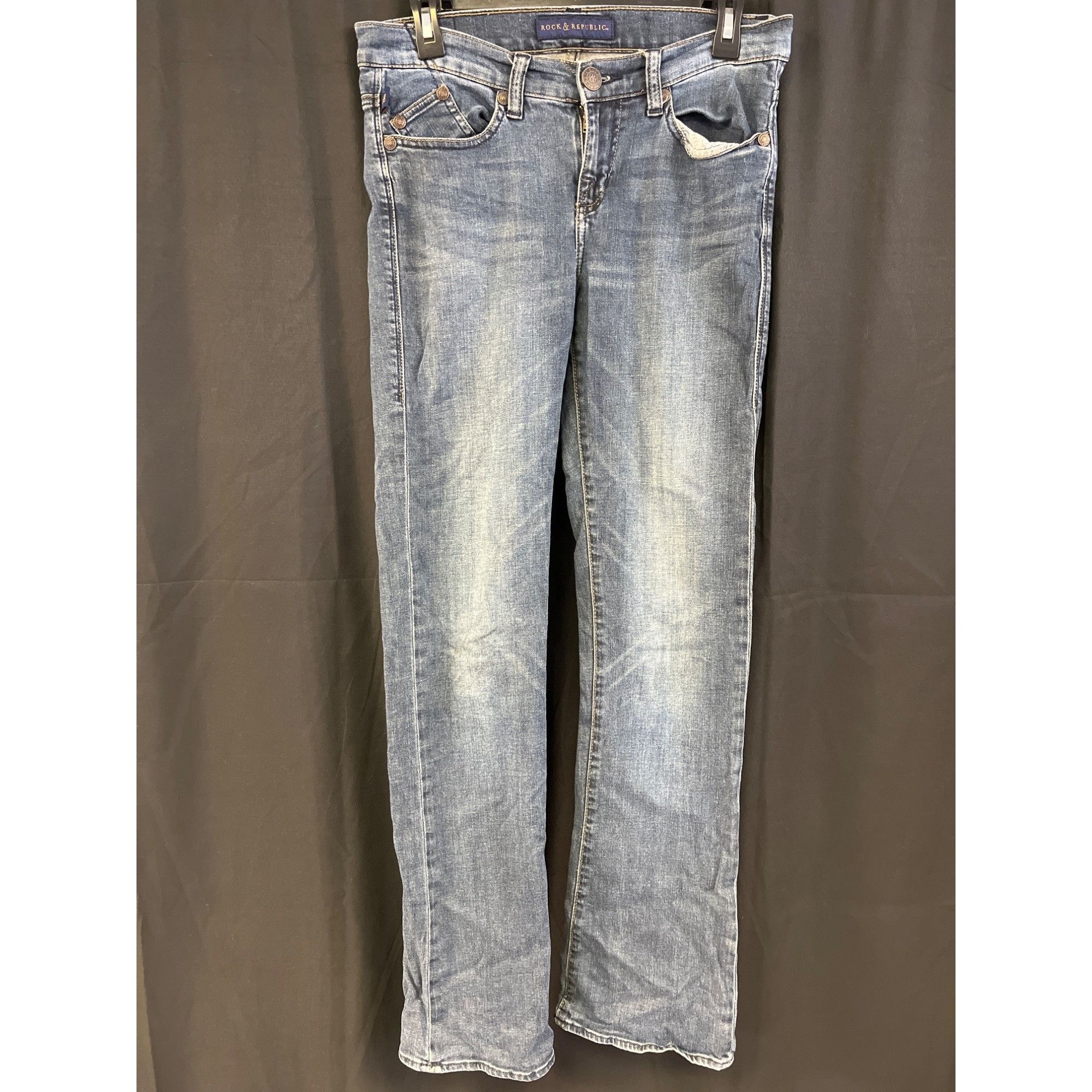 Rock & Republic Rock & Republic Kasandra Women's Blue Jeans/Bootcut Sz 6 SKU Size 28" / US 6 / IT 42 - 1 Thumbnail