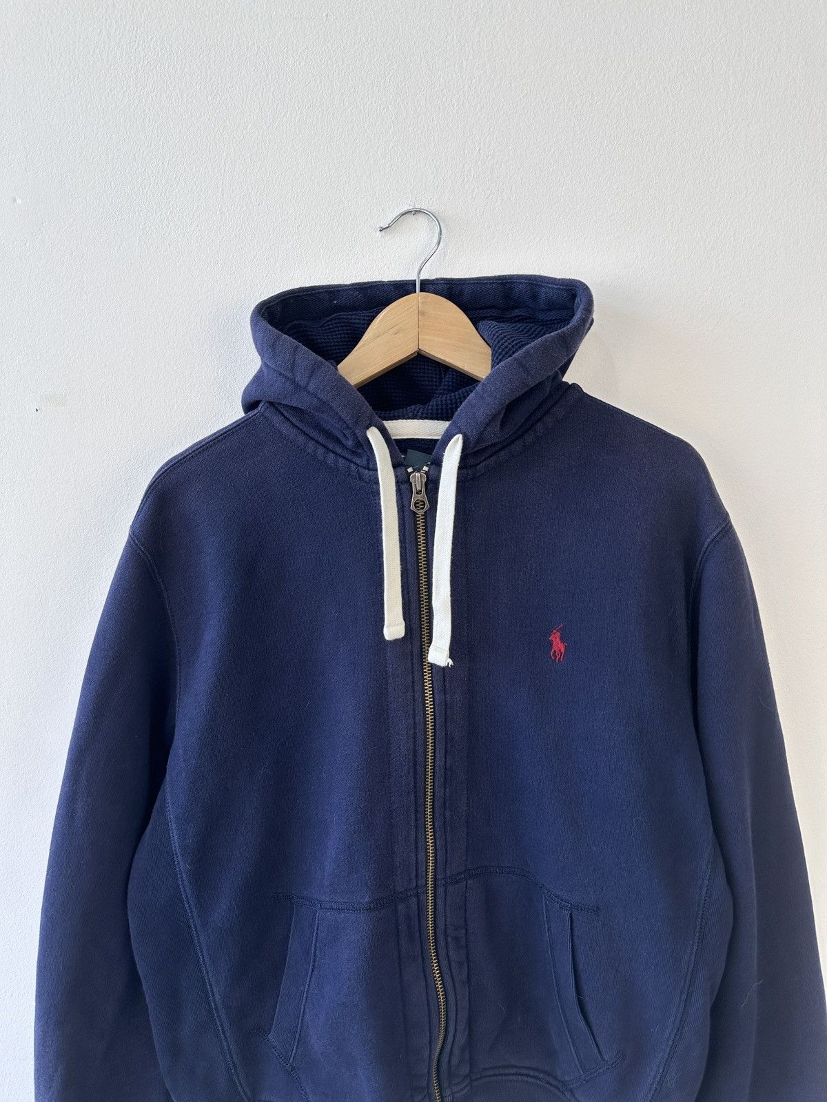 Polo Ralph Lauren Polo Ralph Lauren Full Zip Hoodie Pony Large Waffle Lined Size US L / EU 52-54 / 3 - 6 Thumbnail