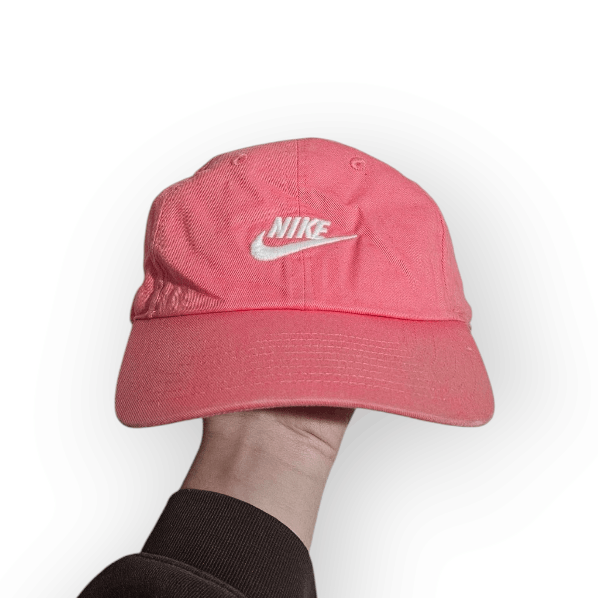 Nike × Vintage Nike Pink Center Swoosh Y2K Hat Size ONE SIZE - 1 Thumbnail