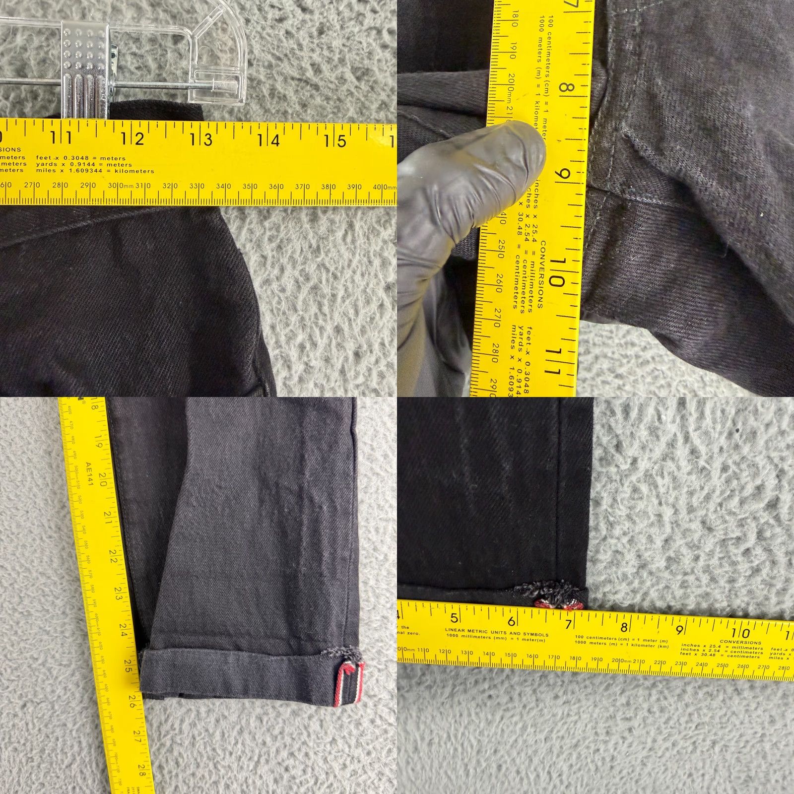 Imogene + Willie Imogene + Willie Henry Jeans Mens 27 Black Denim Selvedge Vidalia Mills USA Made Jeans Size US 27 - 8 Thumbnail