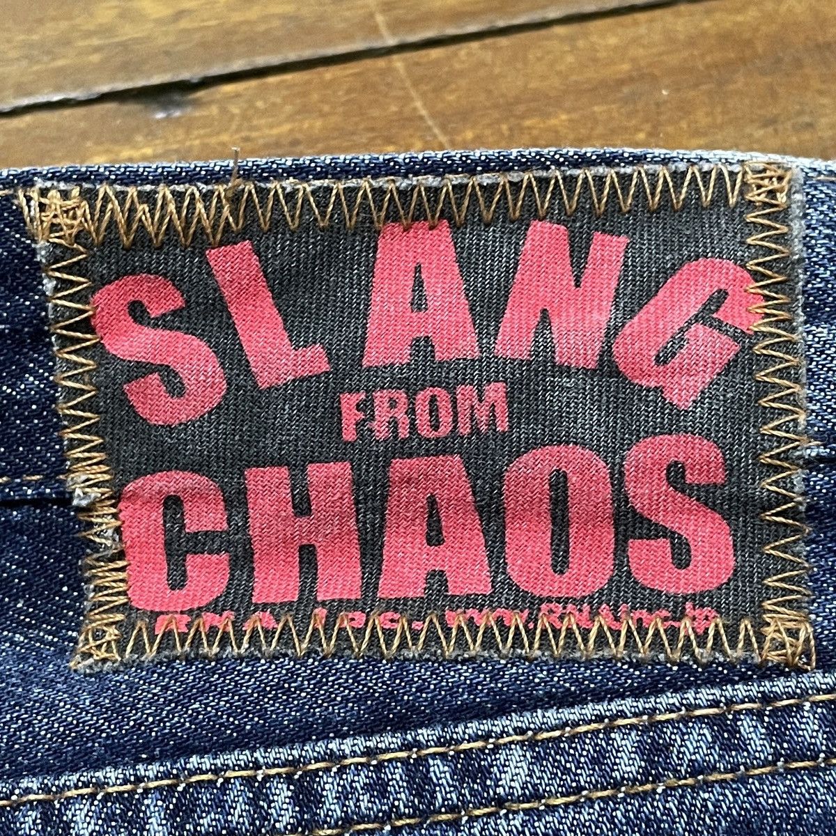 Japanese Brand Rare Vintage Brand RNA Slang From Chaos Painting Jeans 1990s Size US 30 / EU 46 - 9 Thumbnail