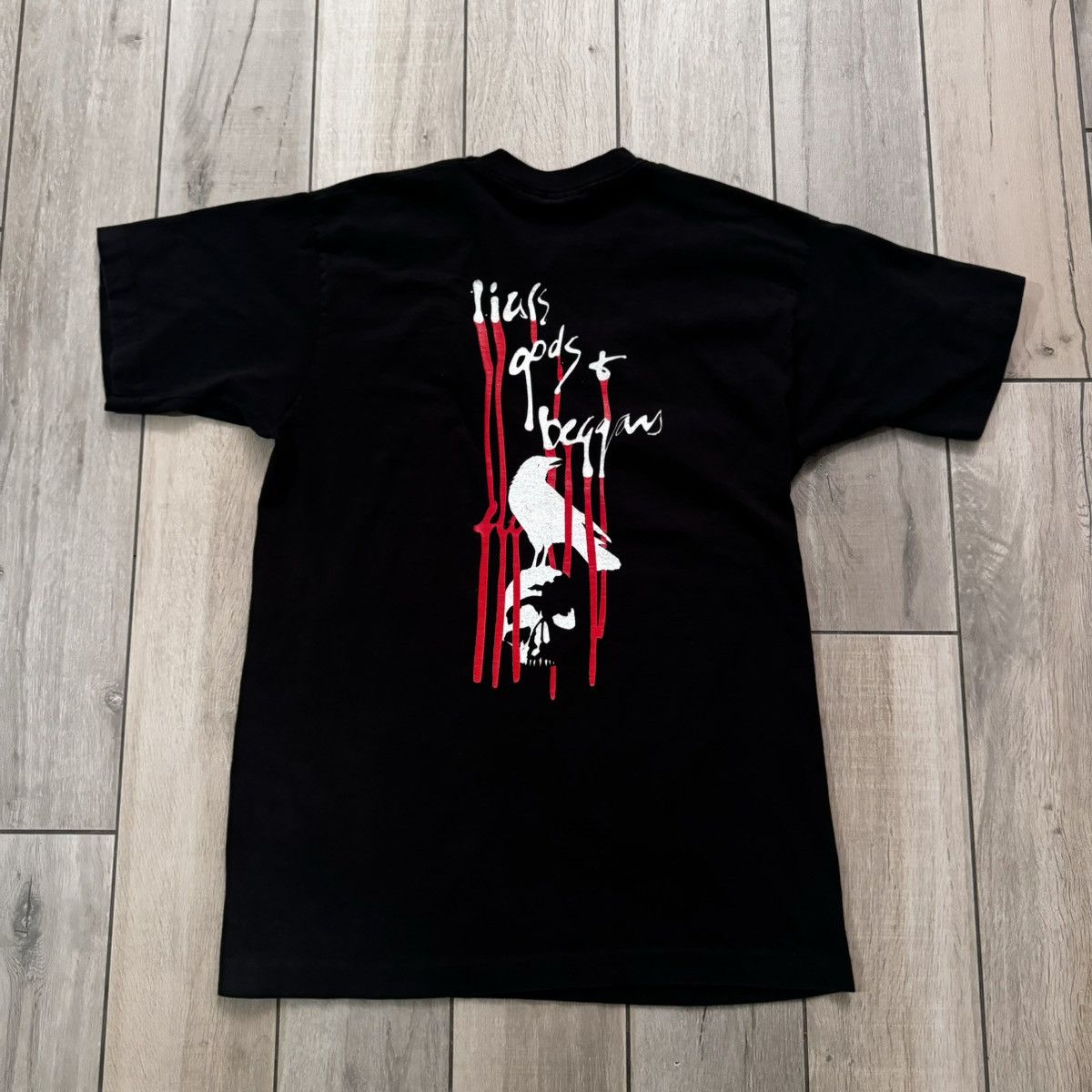 Band Tees × JNCO × Stussy Vintage 90s Black Work Rock Band Graphic Tee Fits M Size US M / EU 48-50 / 2 - 2 Thumbnail