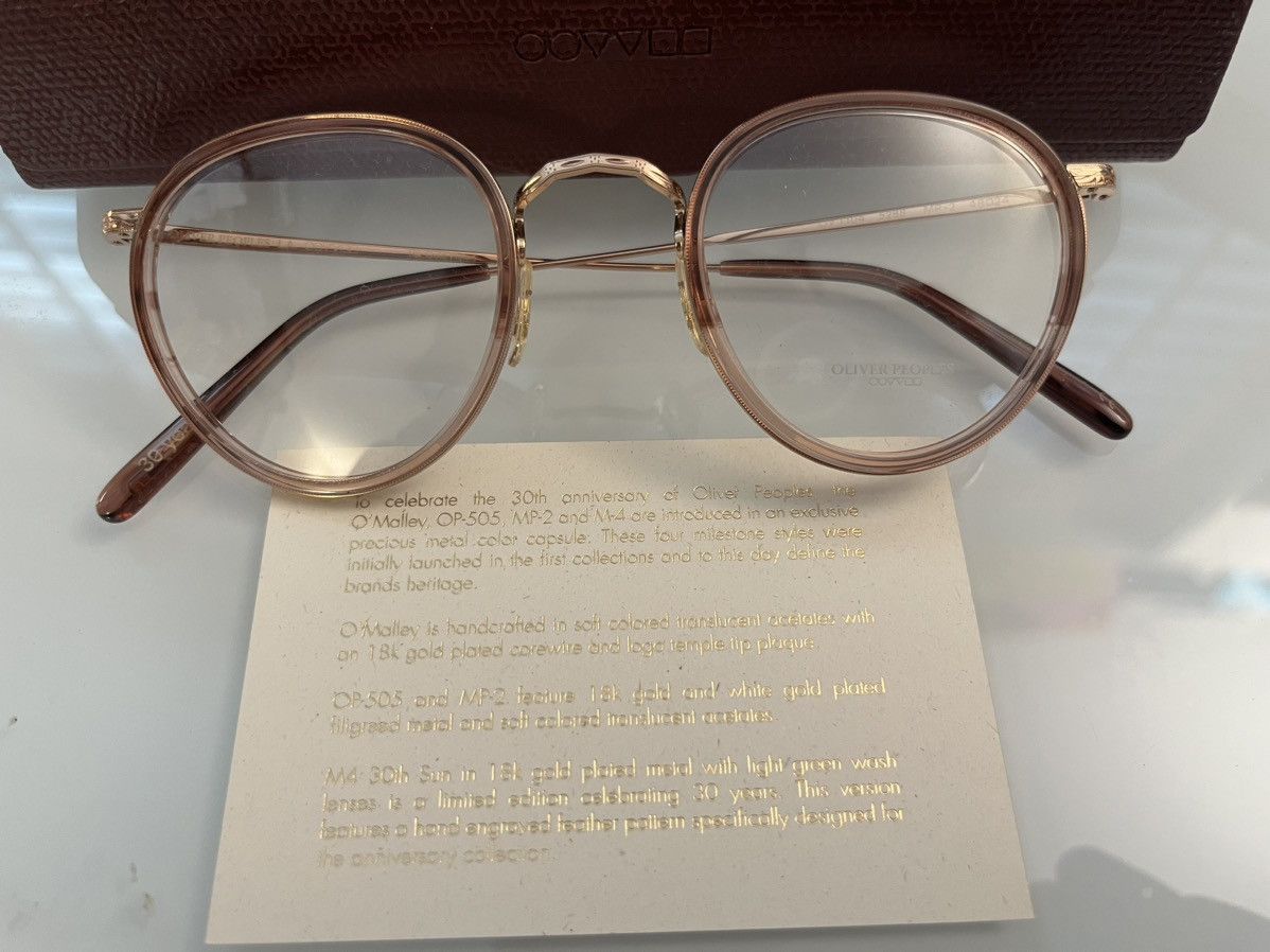 Oliver Peoples OLIVER PEOPLES MP-2 18k Gold Plated MSRP$790 Size ONE SIZE - 5 Thumbnail