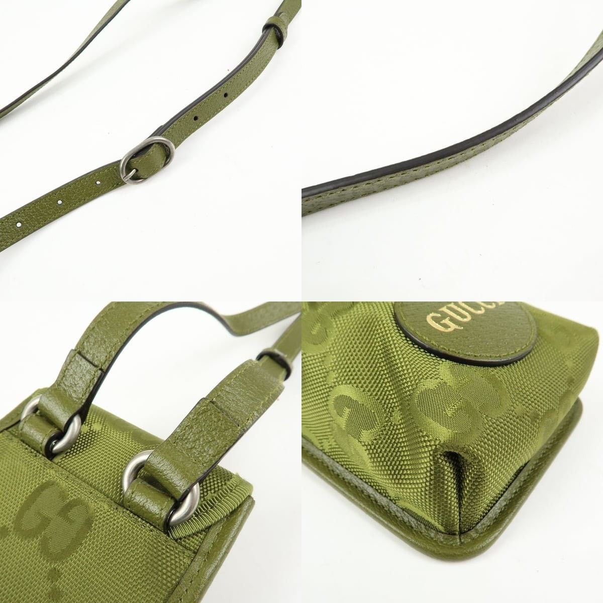 Gucci Gucci Off The Grid Nylon Crossbody Bag Green Size ONE SIZE - 4 Thumbnail