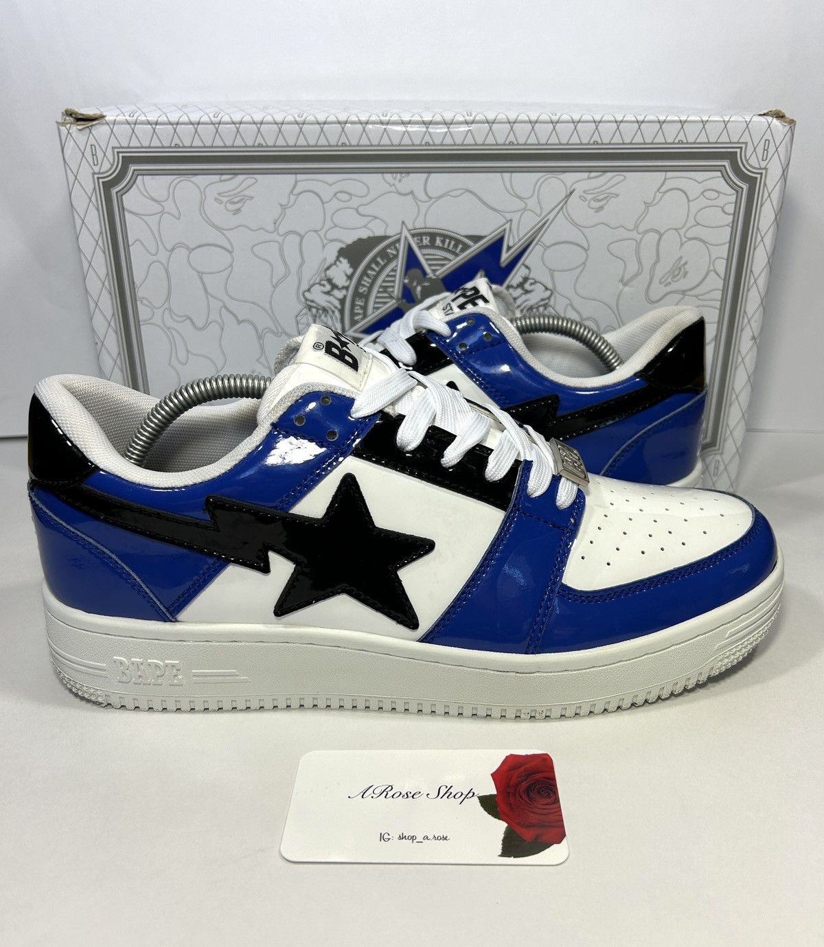 Pre-owned Bape A Bathing Ape  Sta Low ‘royal Blue' Shoes Size: 10.5 M