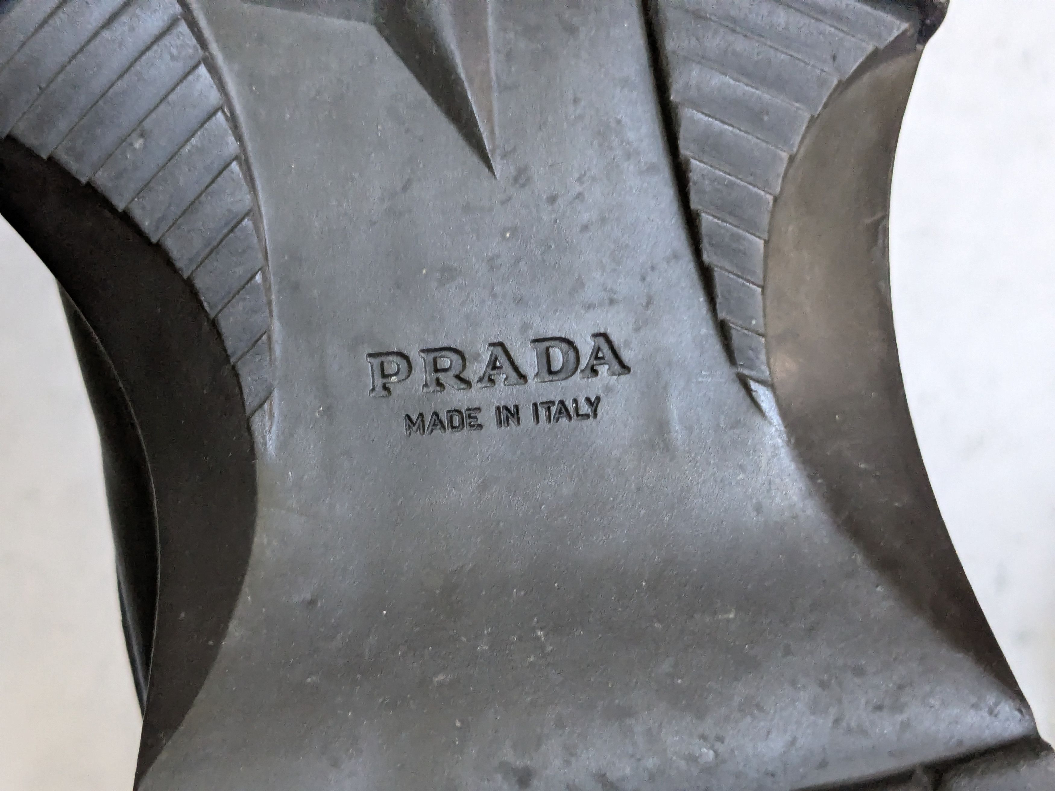 Prada Prada Chelsea Boots Black Leather 10 Y2K Chunky Rubber Size US 10 / EU 43 - 19 Thumbnail