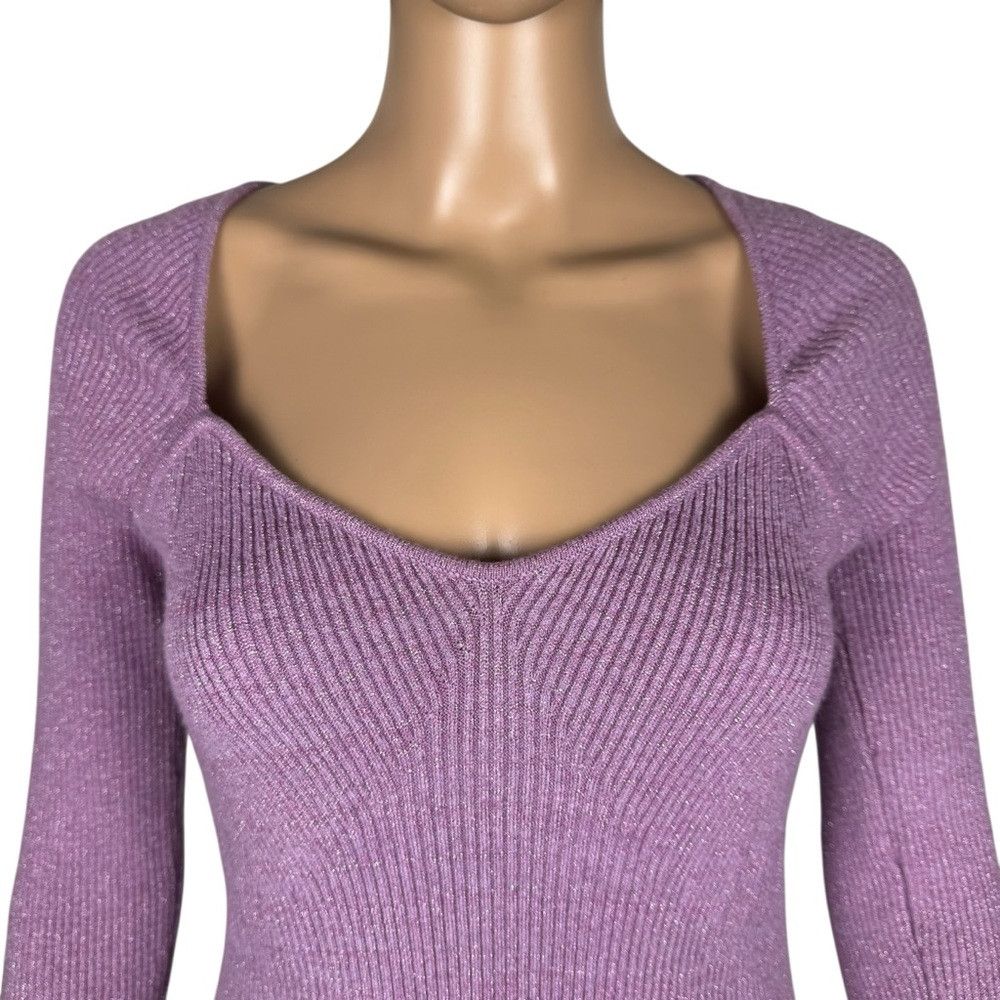 Sam Edelman NWT New Sam Edelman Skye Ribbed Knit Sweetheart Neck Long S Size S / US 4 / IT 40 - 3 Thumbnail