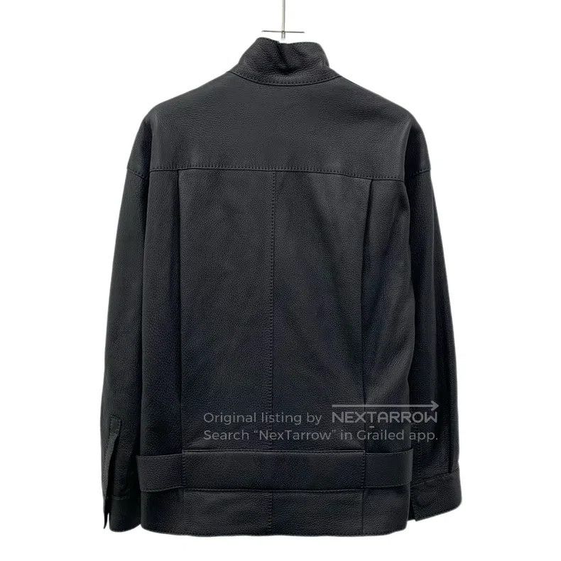 Hermes Hermes Black Buckskin Belt Buckle Long Sleeve Leather Jack Size XXS / US 00 / IT 34 - 2 Thumbnail