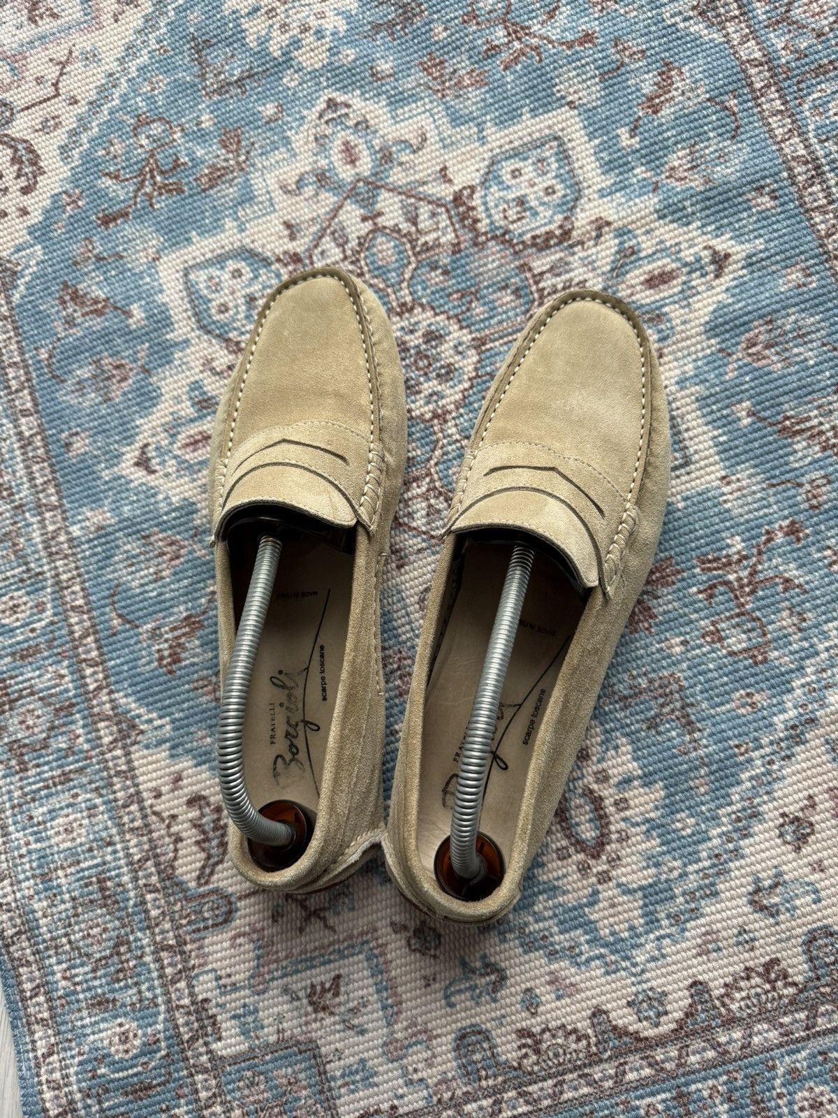 Other Fratelli Borgioli Suede Loafers Shoes Size 40,5 Size US 7.5 / EU 40-41 - 11 Thumbnail
